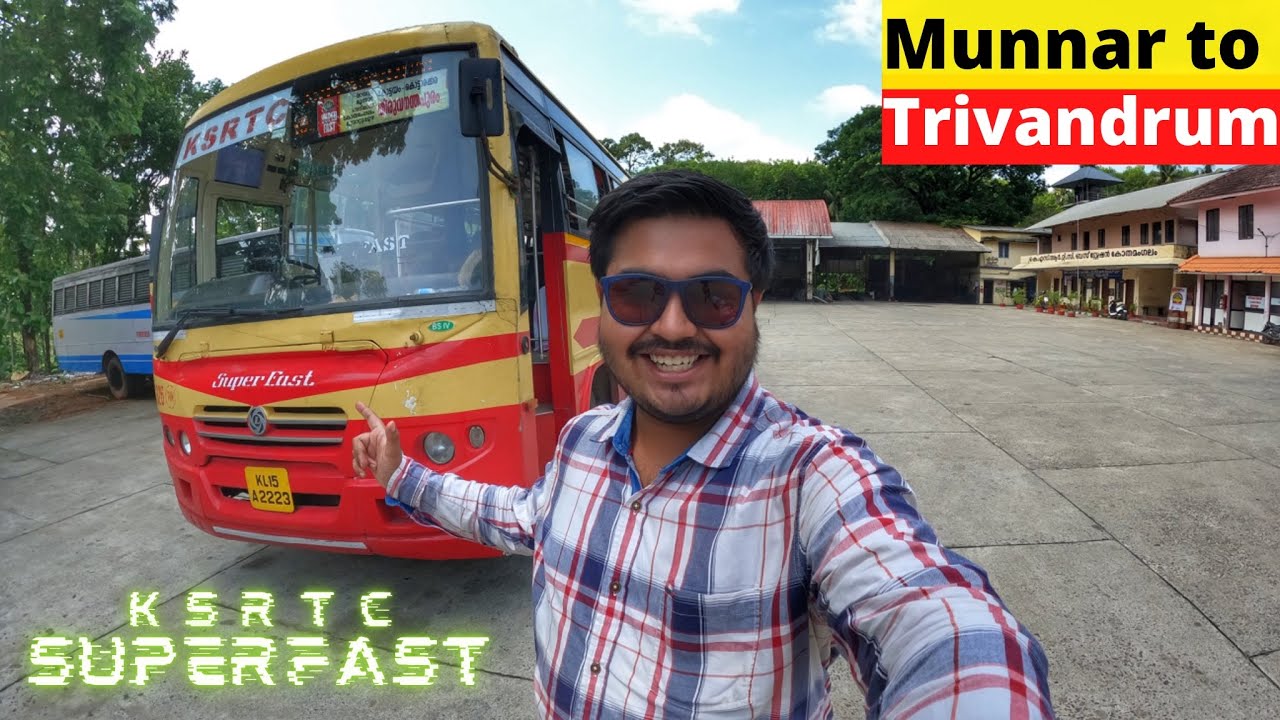 KSRTC “SUPERFAST” Bus journey | Munnar to Trivandrum Scenic Roads #kerala #ksrtc #munnar