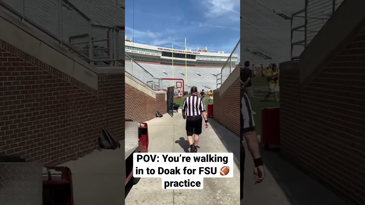 Walking in to Doak Campbell Stadium for Florida State football practice #FSU