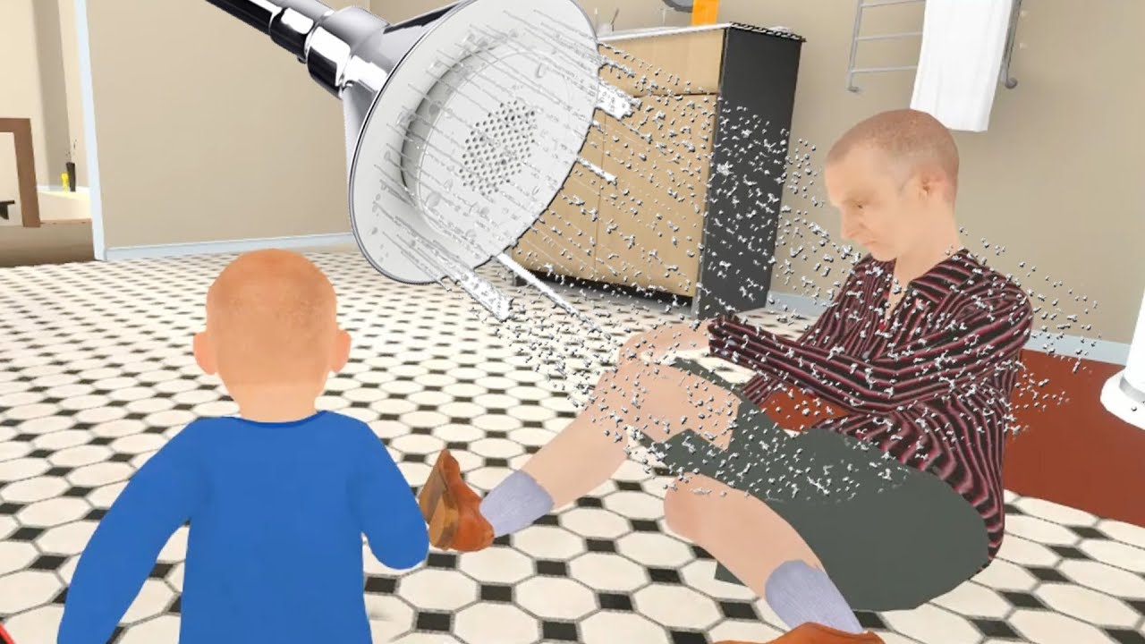 NEPOTUL DE 3 ANI O SPALA PE BUNICA | Granny Simulator