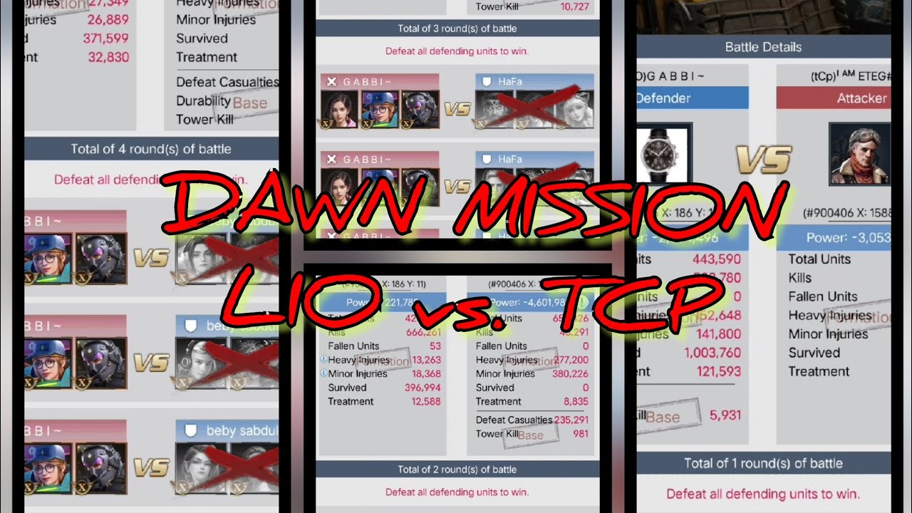 DAWN MISSION LIO 866 VS TCP 956🔥🔥💯 #lastsheltersurvival