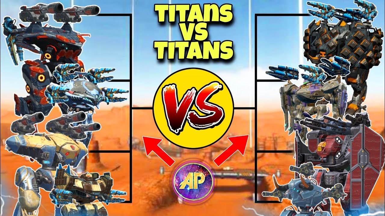 🔥 ALL TITANS ALL OUT DAMAGE COMPARISON! || WAR ROBOTS TEST SERVER WR ||