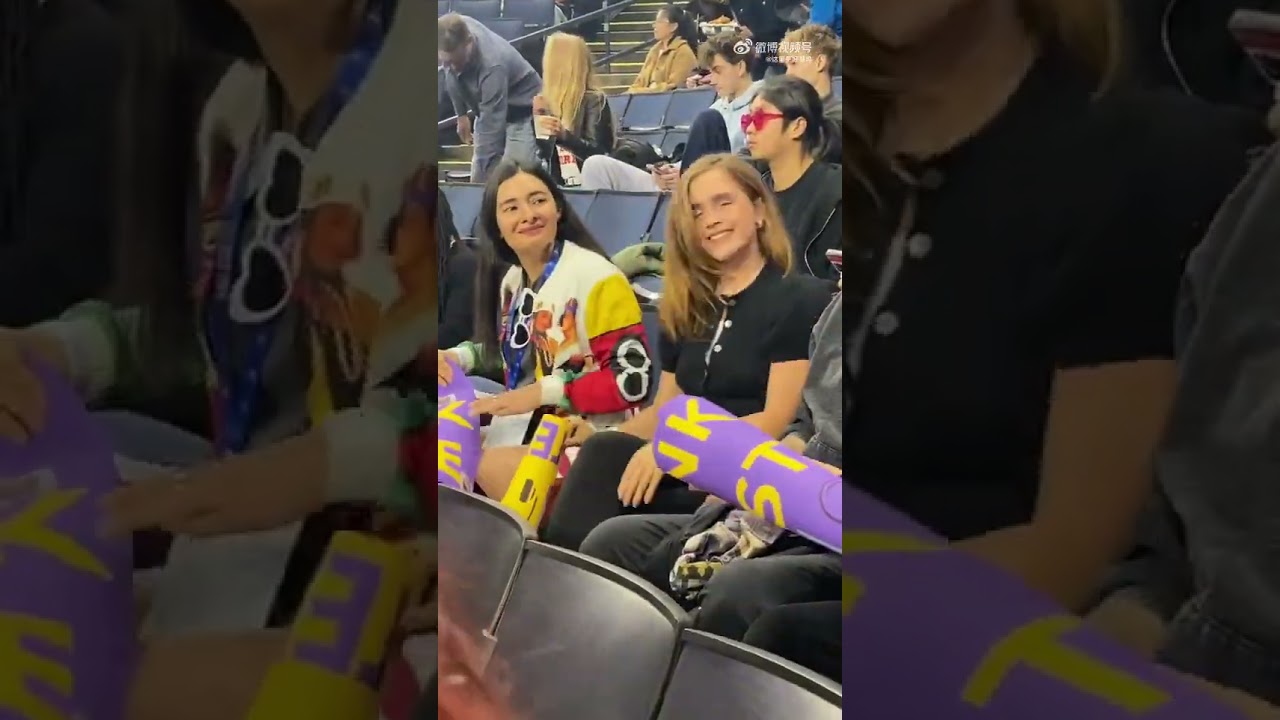 New old video of Emma Watson at the NBA Celebrity Game in Oakland, California [February 14, 2025]