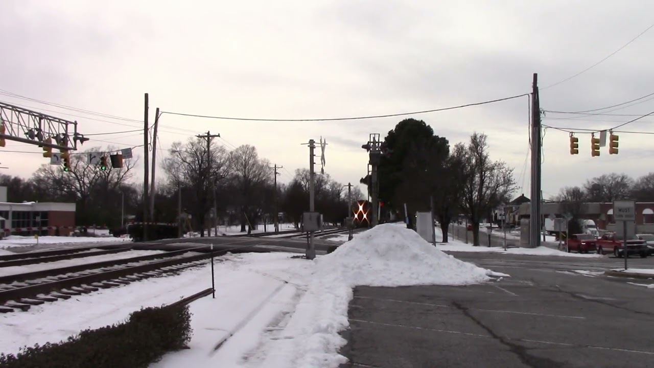 In Thomasville NC 02/03/2026 Amtrak 75, NS 165 and Amtrak 74