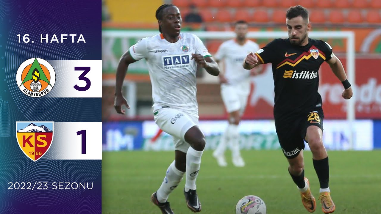 Corendon Alanyaspor (3-1) Yukatel Kayserispor | 16. Hafta - 2022/23