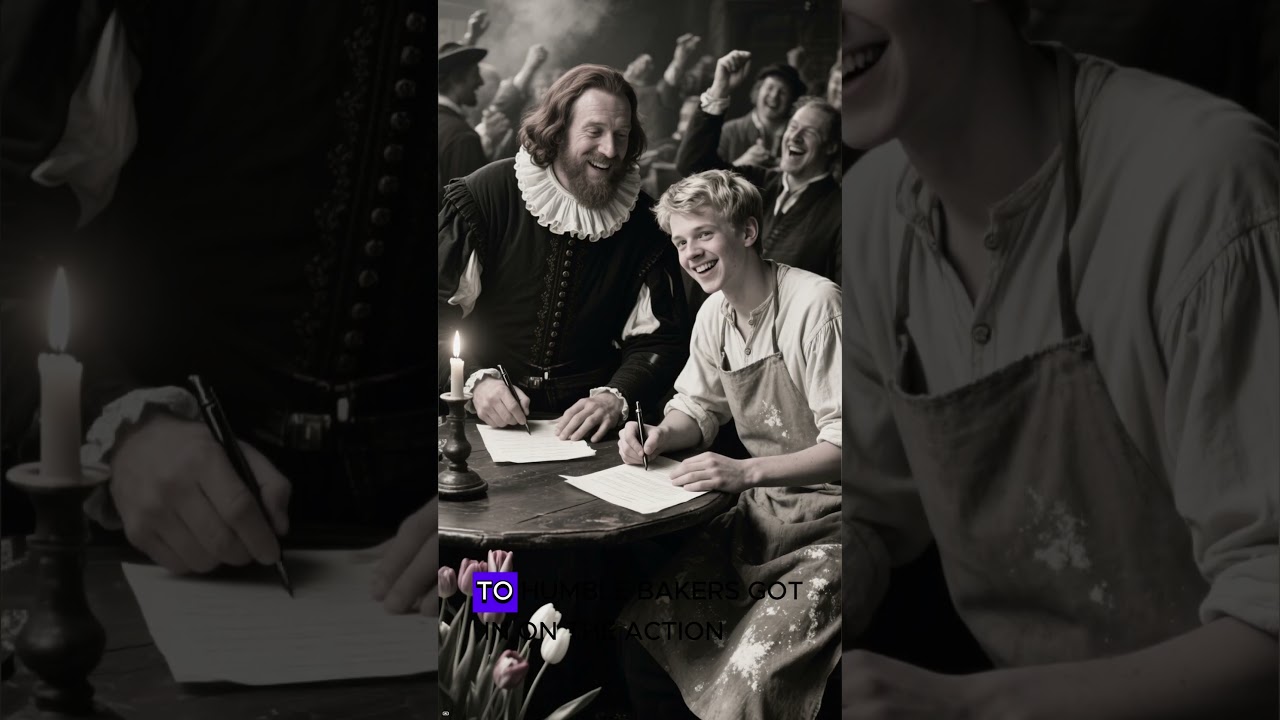 The Time Tulips Were Worth More Than Gold 🌷 | The 1600s Market Crash #Shorts