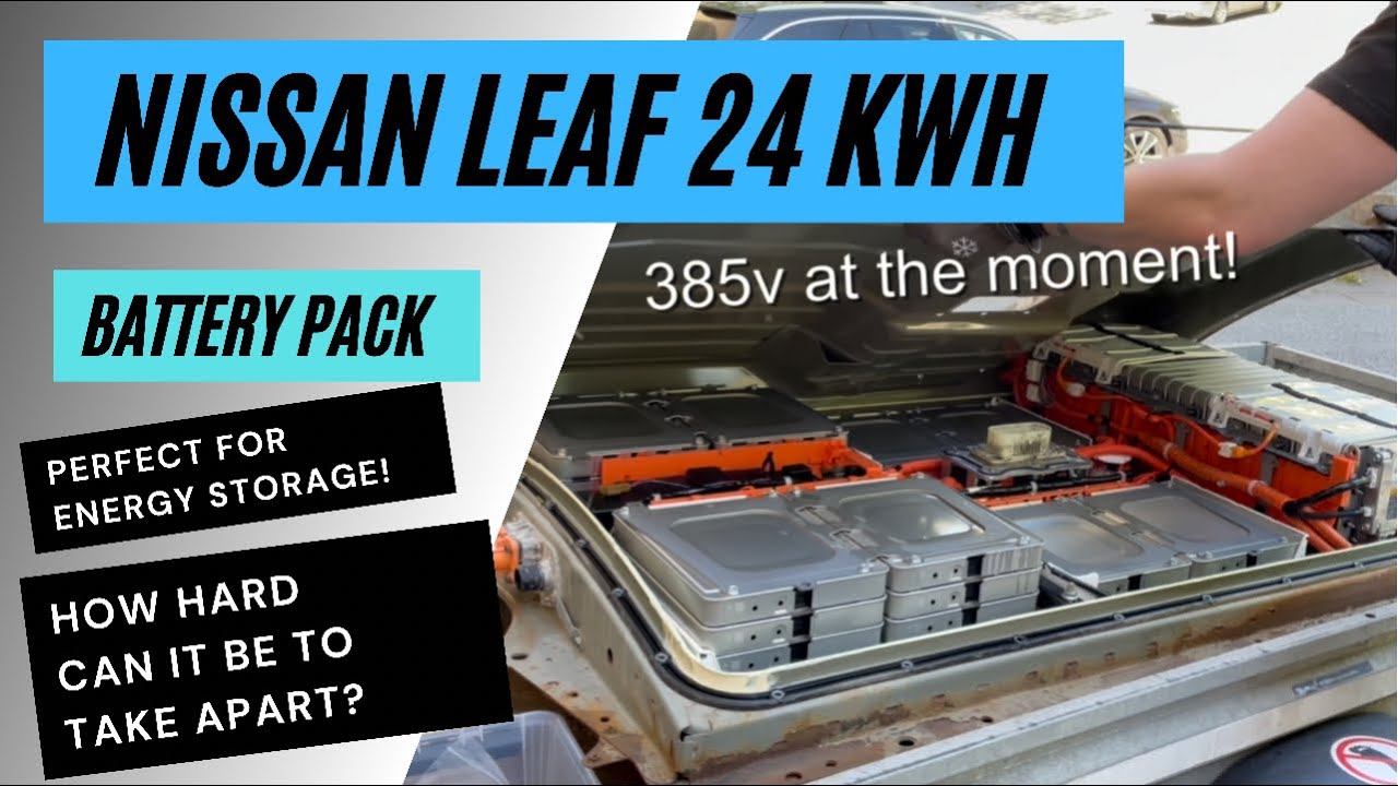 Taking apart a Nissan Leaf EV battery