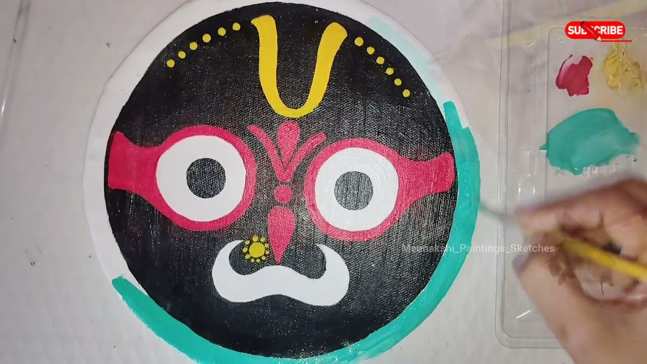PART 3 - Easy Painting for Beginners/ Lord Jagannath / Acrylic #purijagannath #art #youtubechannel 