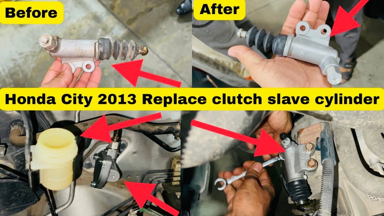 How to Replace Clutch Slave Cylinder and Clutch Master Cylinder in Honda City. 2013