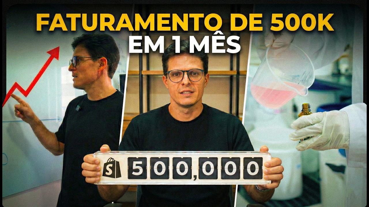 500 mil em 30 dias. Com 3 meses de marca.