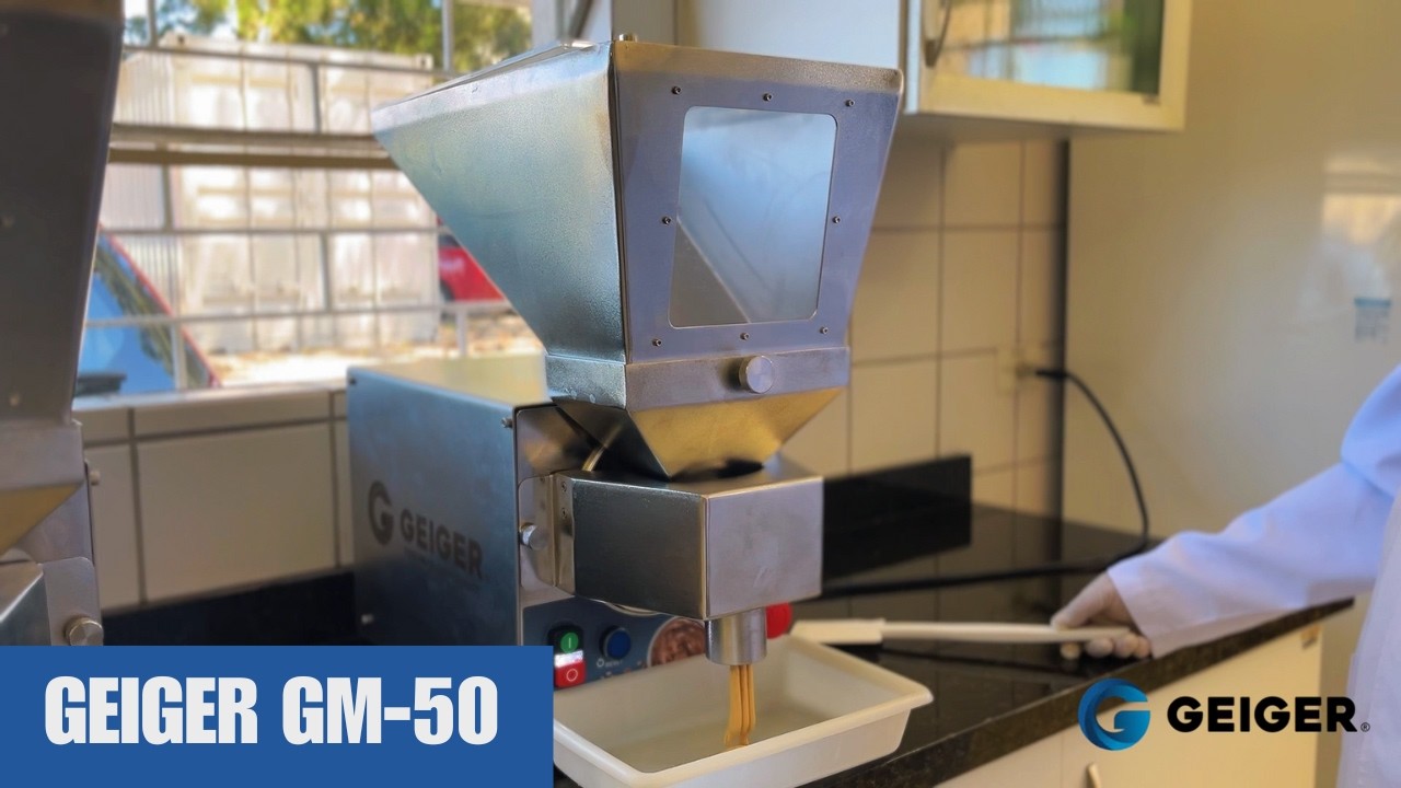 Nova GEIGER para moagem de amendoas