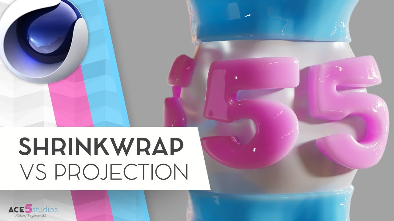 [C4D] Учебное пособие по деформированию Shrinkwrap и Projection | Cinema 4D