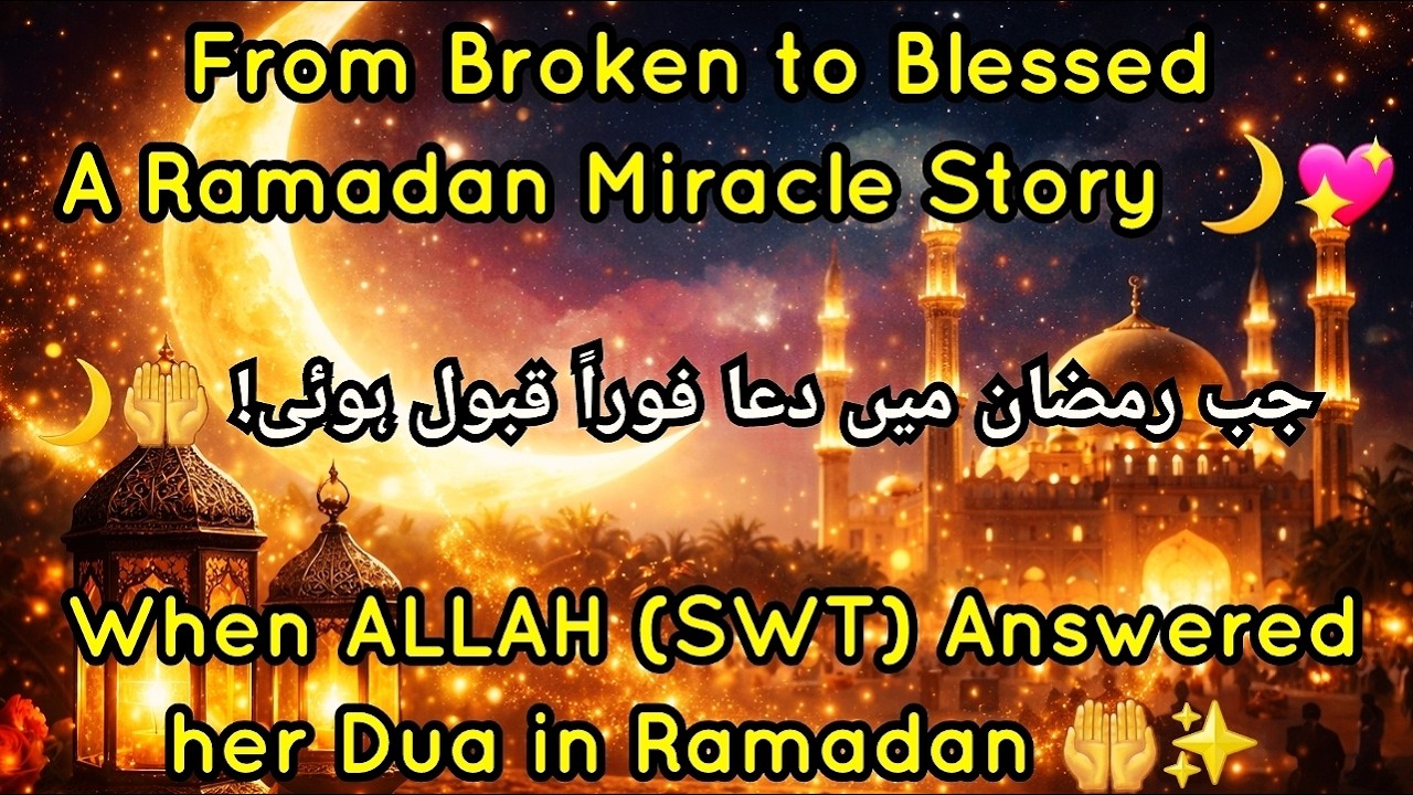 Faith, Fasting & a Miracle 🌙| The Night ALLAH (SWT) Turned My Pain into Peace 🌙| Ramzan 2026🌙✨
