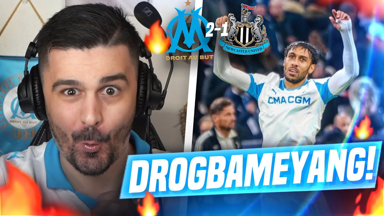 🔥AUBAMEYANG'S STUNNING SHINING SIGHTS A WILD VELODROME💙!! (OM-Newcastle 2-1) Champions League