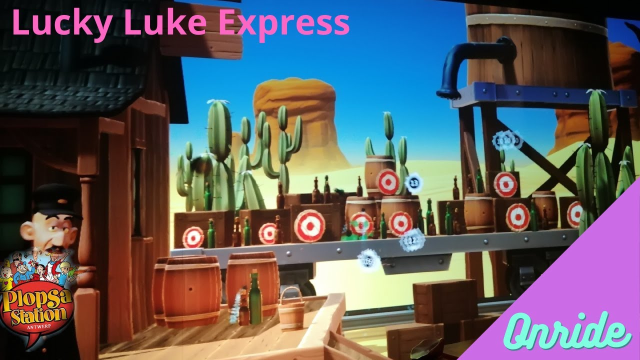 Plopsa Station Antwerp: Lucky Luke Express - Onride 2022 (SUB ENG/NED)