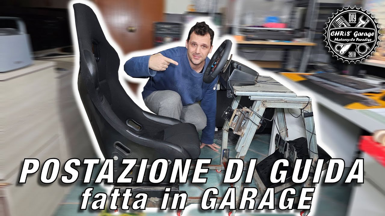 Ho costruito una Postazione per Simulatore di Guida in garage con Materiale di Recupero