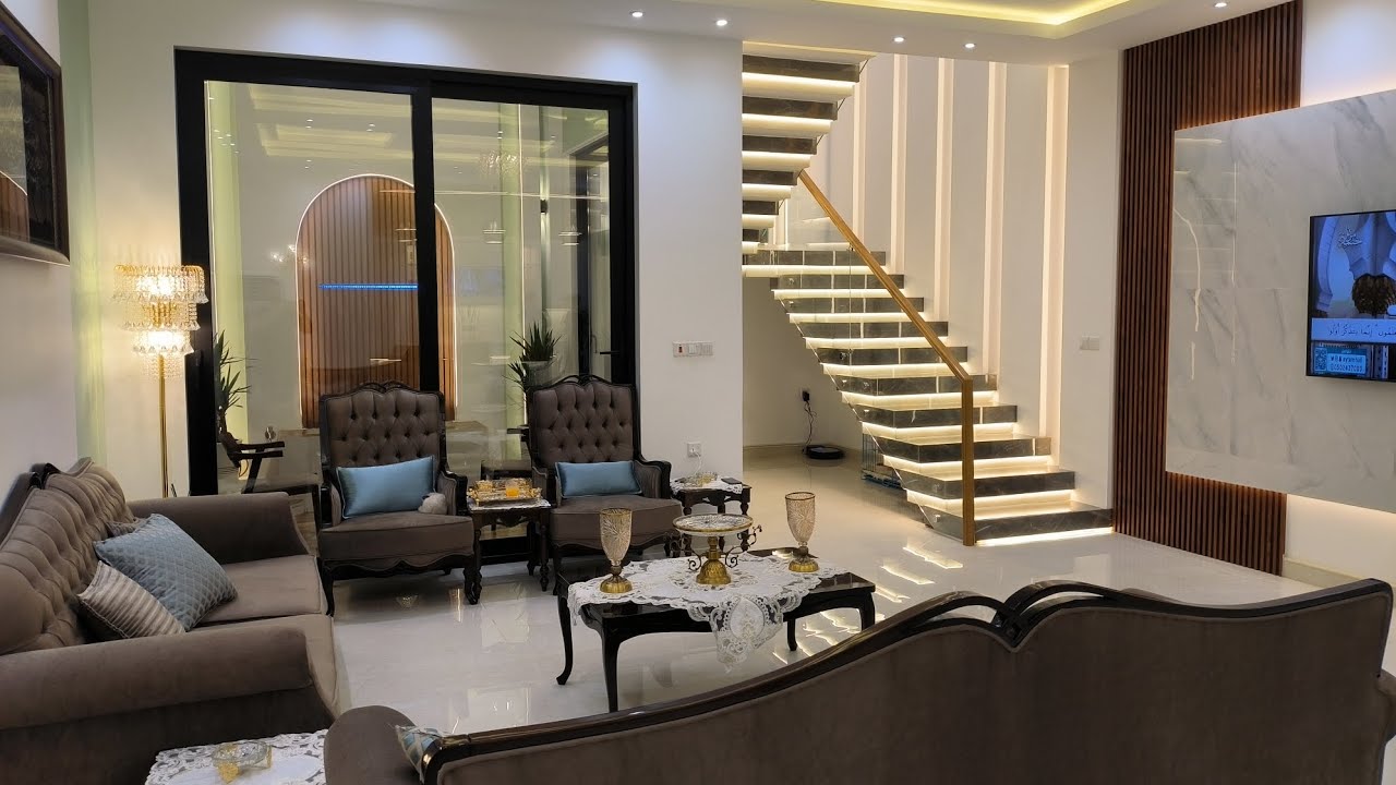 تصميم وتنفيذ بيت على اخر حبة 👌😍 تعالو شوفو التفاصيل | من اعمال مكتب ياسر الهندسي