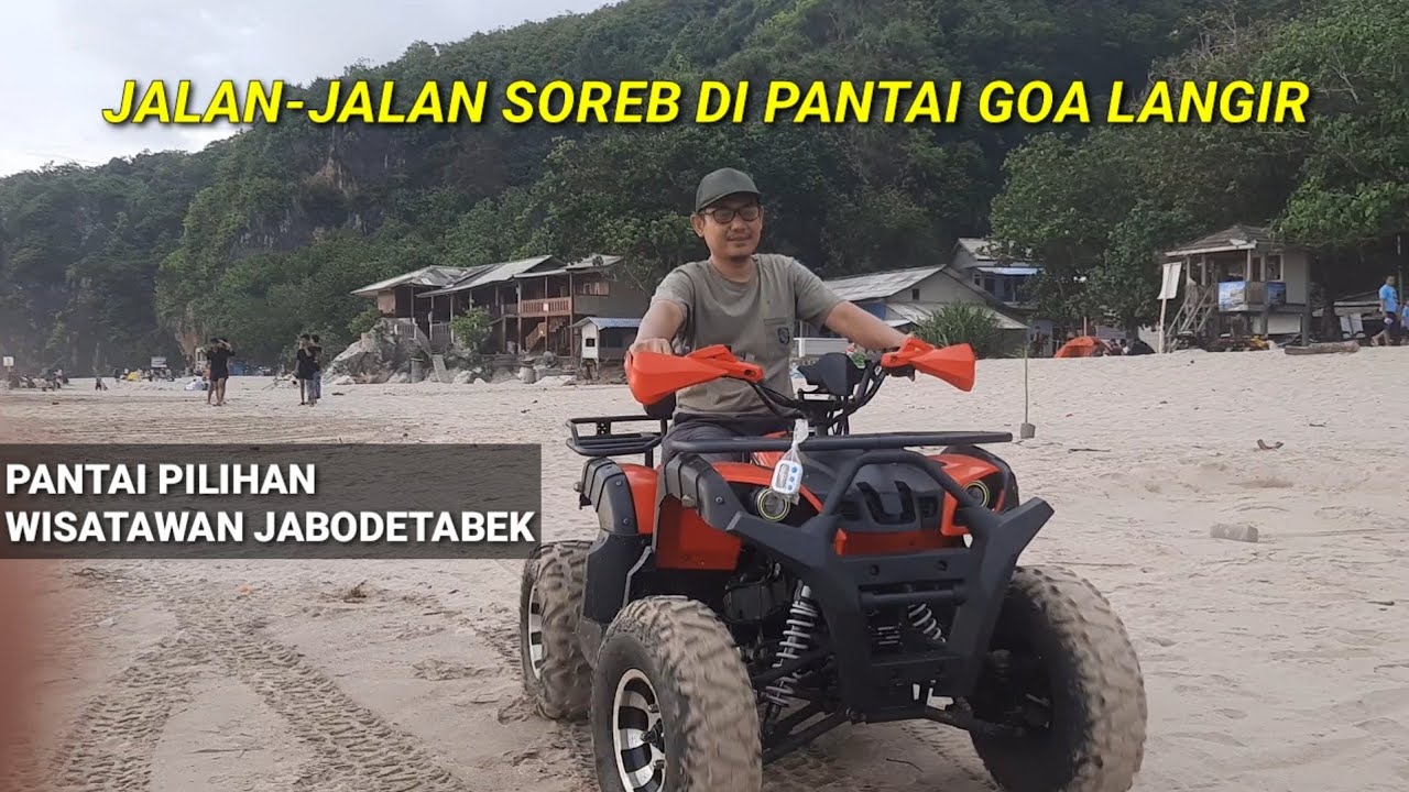 BEGINILAH SORE HARI DI PANTAI GOA LANGIR SAWARNA | Saloka wisata tv