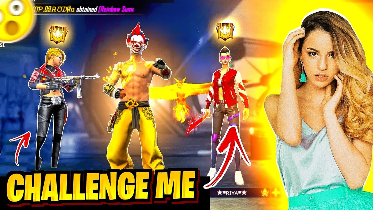 World Chat Hot Girl's Challenged Me For 2v4 || PN Harsh Best Headshots Gameplay - Garena Free Fire