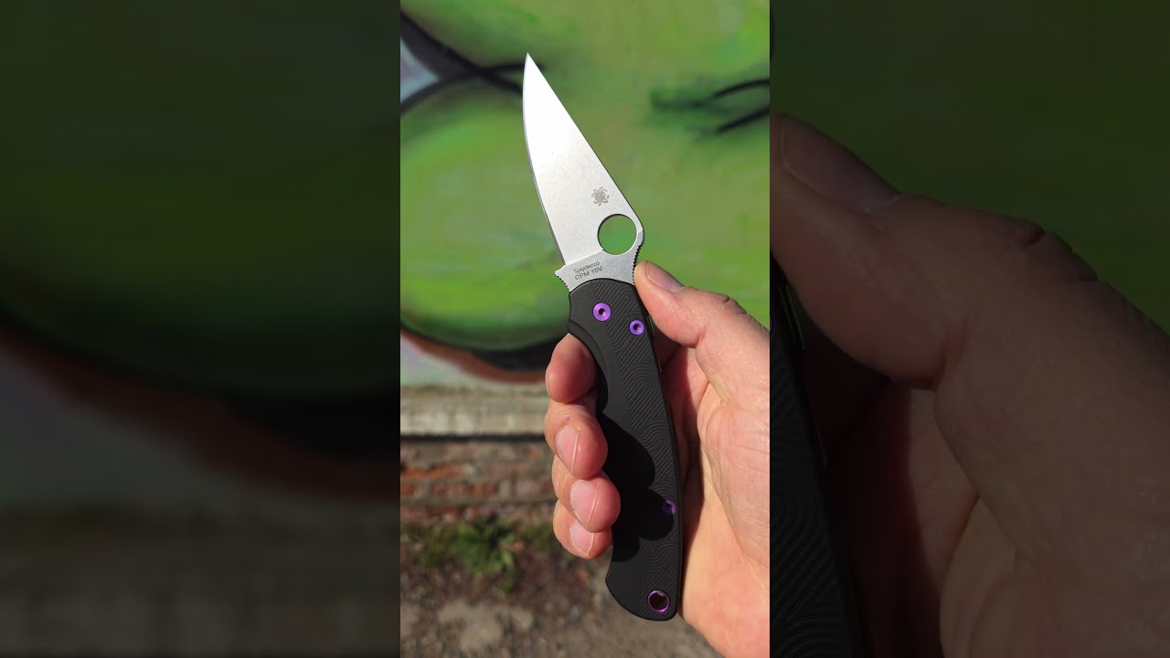 Spyderco Paramilitary 2 15v whith Flytanium scales and hardware #Flytaniumpm2
