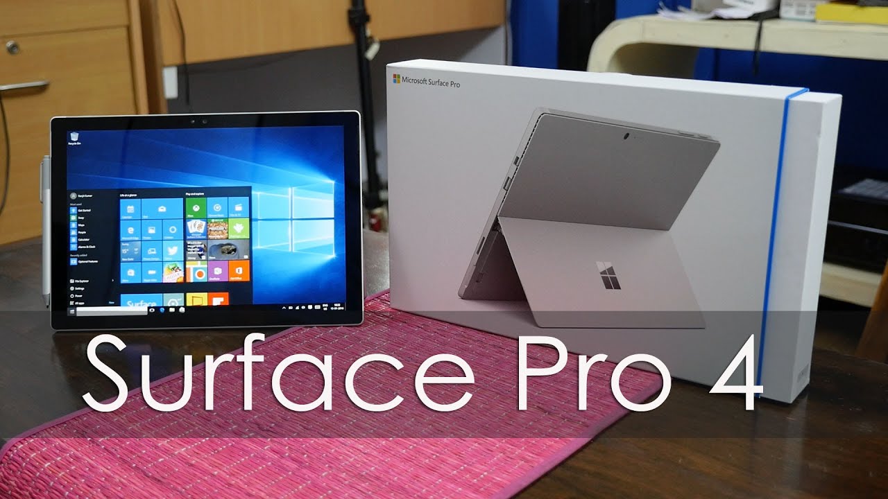 Microsoft Surface Pro 4 Unboxing & Overview (Retail Unit)