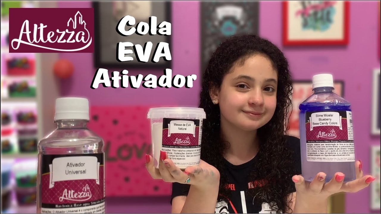 TESTANDO SLIME MICELAR BLUEBERRY BASE CANDY COLORS DA ALTEZZA