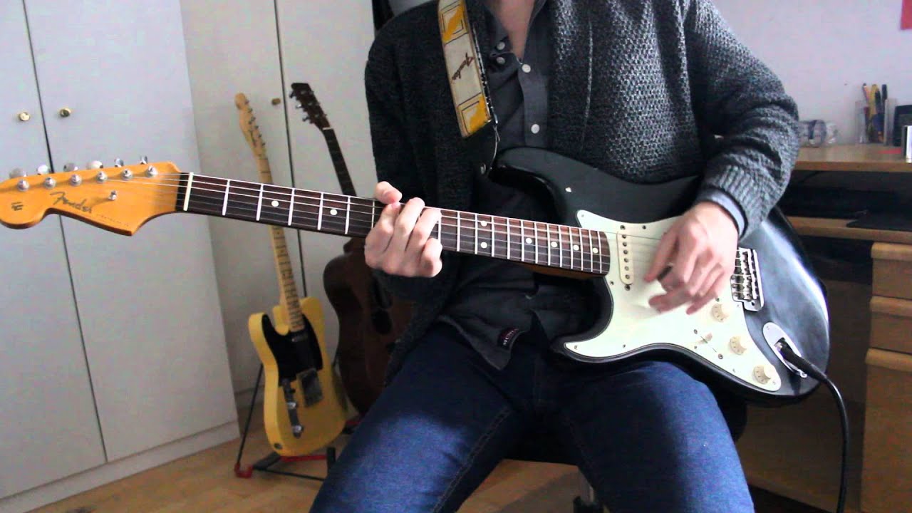 Fender American Vintage 62' Stratocaster, black, Lefthand, crunch