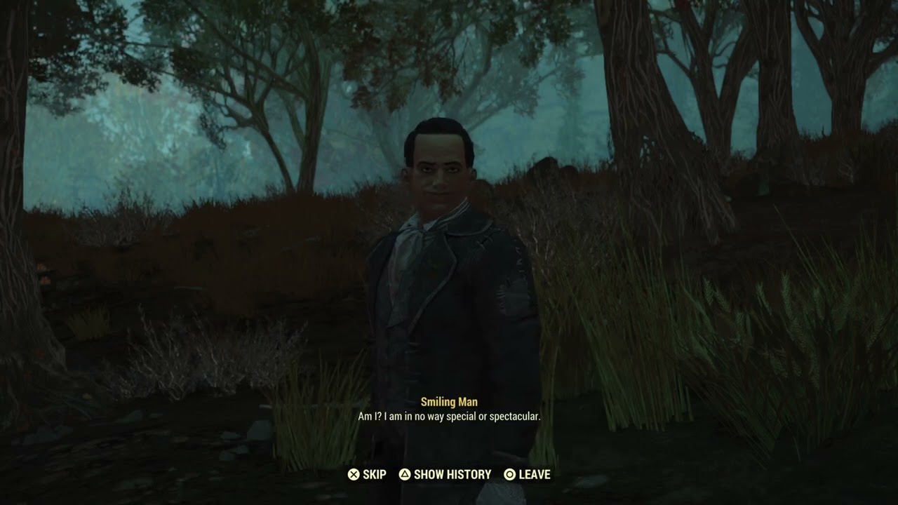 Fallout 76 smiling man