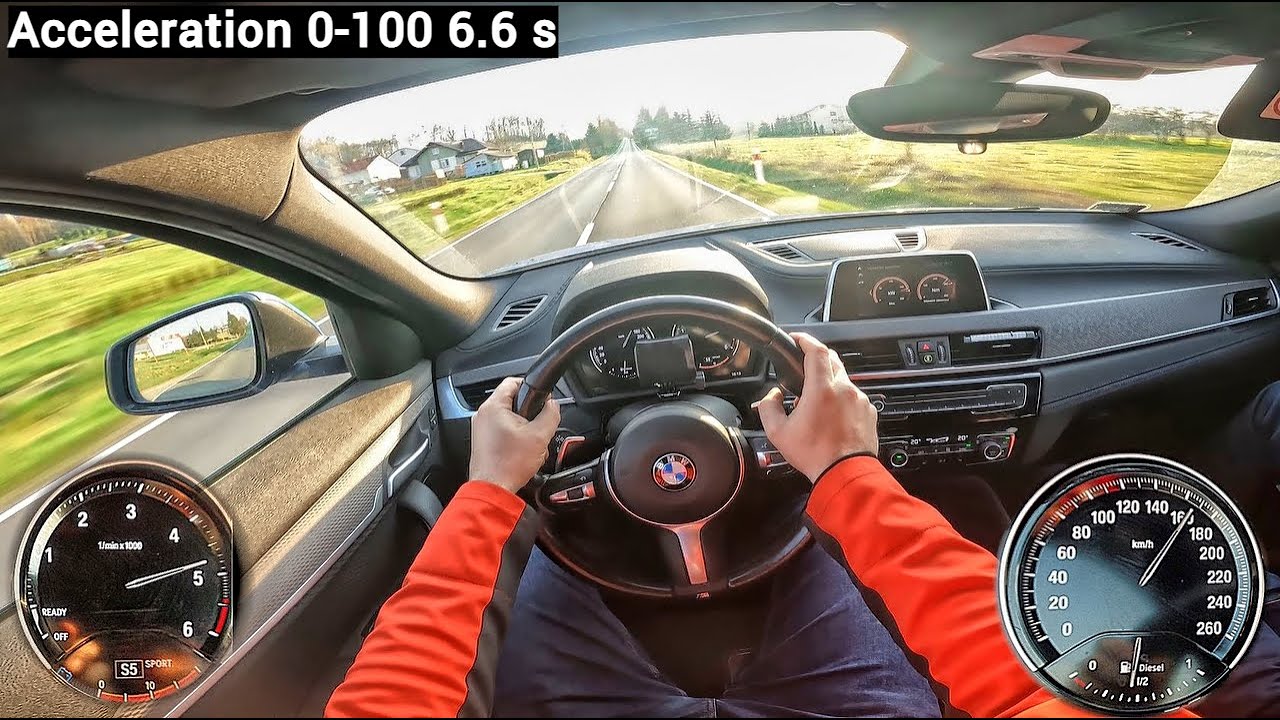 BMW X2 xDrive 25d /231 HP/ POV Test Drive 37#