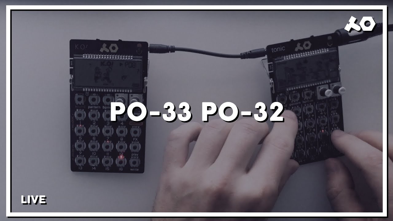PO-33 K.O! PO-32 teenage engineering \ live performance