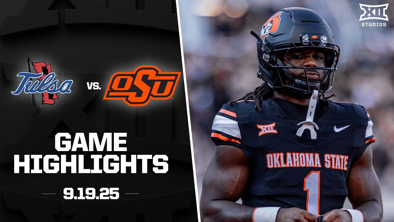 Tulsa vs. Oklahoma State Game Highlights | 2025 Big 12 Football