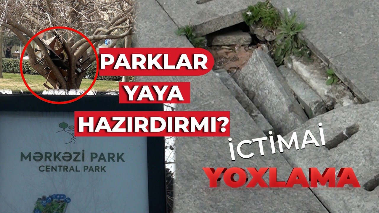Kölgə yox, zibil içində, yolu bərbad... | Bakı parkları nə vəziyyətdədir? | İctimai Yoxlama