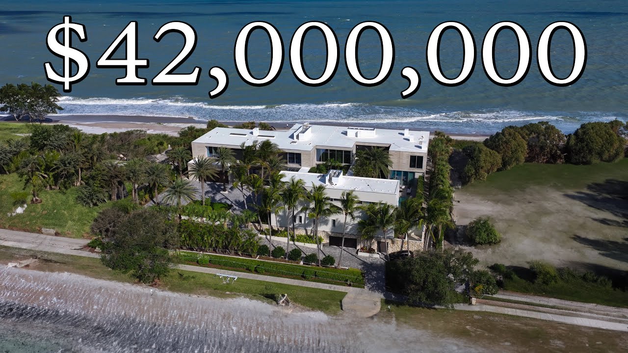 Inside a $42,000,000 Florida MEGA MANSION with 4 Kitchens, 2 Pools, & 18,000ft²