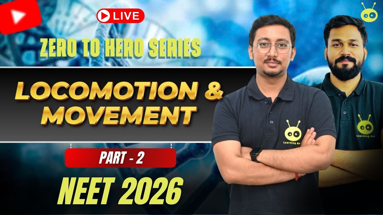 Locomotion & Movement 🦴| Part 2 | ZERO TO HERO | Joyjit Sir | NEET 2026 #NEET2026 #neetbiology