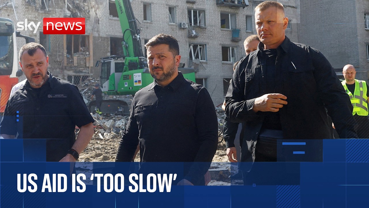 Zelenskyy visits site of deadly Russian attack in Kyiv