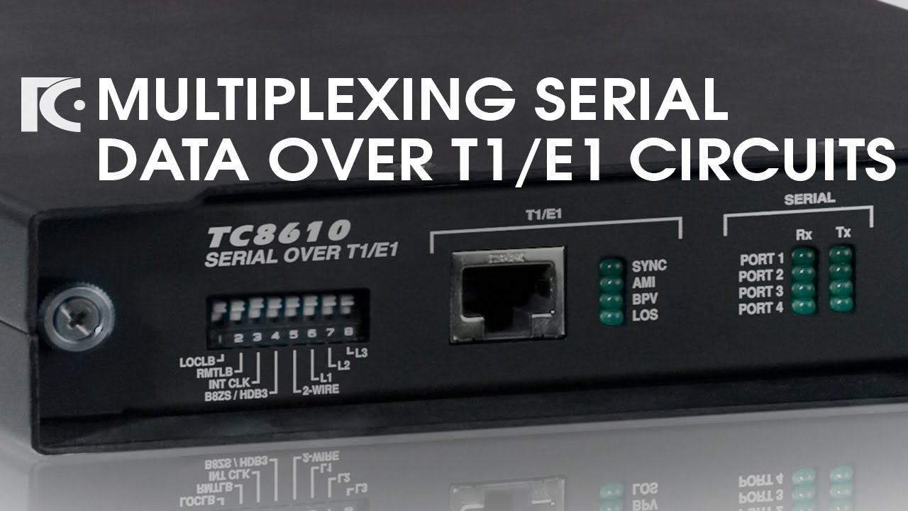 Multiplexing Serial Data over T1/E1 Circuits (TC8610)