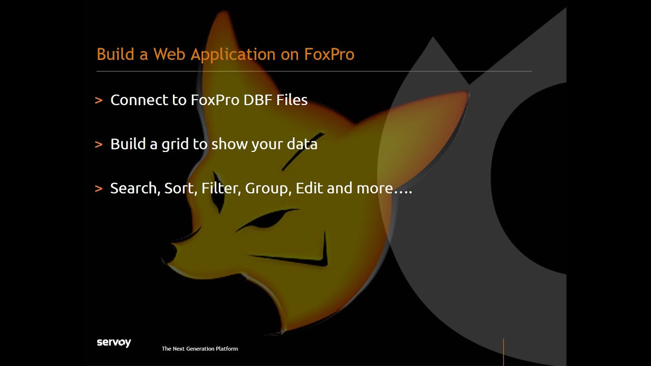 Build a web app on FoxPro