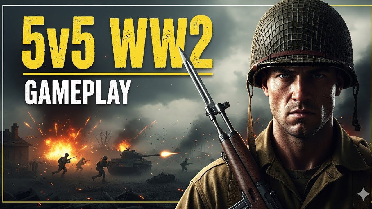 World War 2 5v5 Live Gameplay - Insane FPS Action!