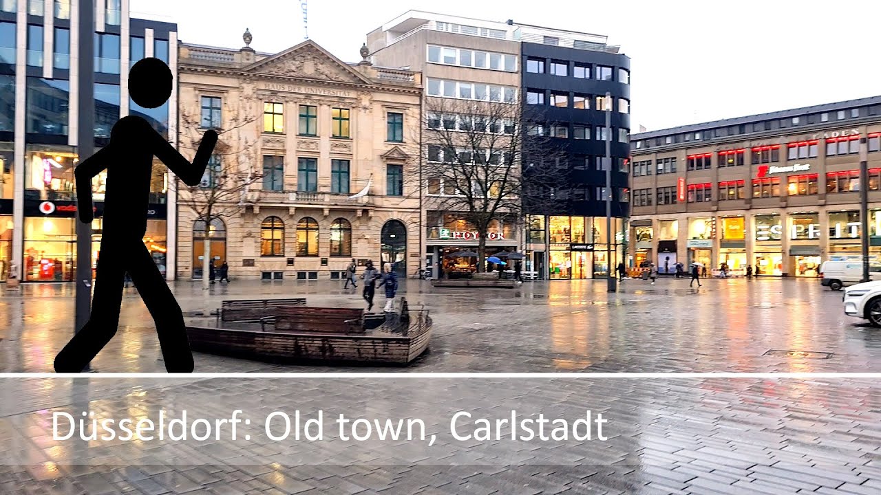 Der Geher in D&uuml;sseldorf: Old town, Carlstadt