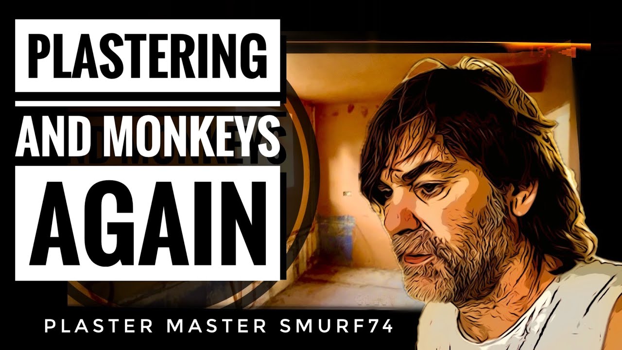 PLASTERING AND MONKEYS AGAIN diy plastering for beginners how to plaster a wall ceiling tutorial