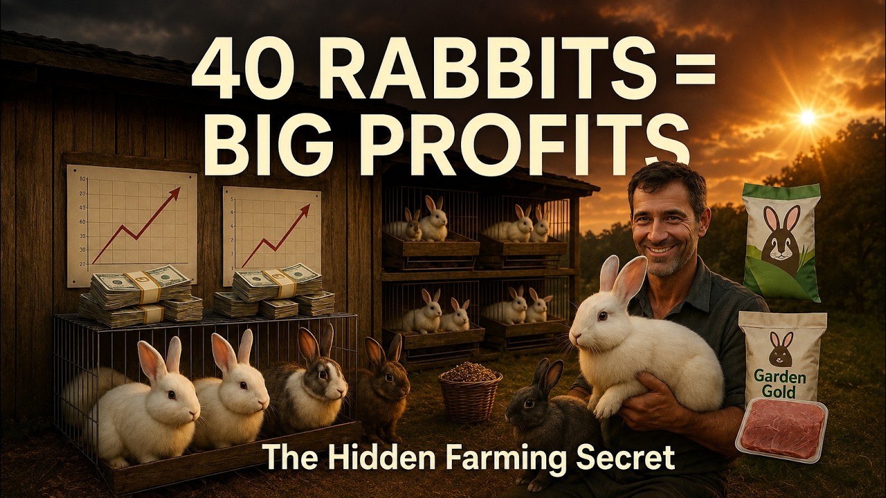 Raise 40 Rabbits on 0 4 Hectares & Earn Up to $35,000Year! The Farming Secret They Never Tell You
