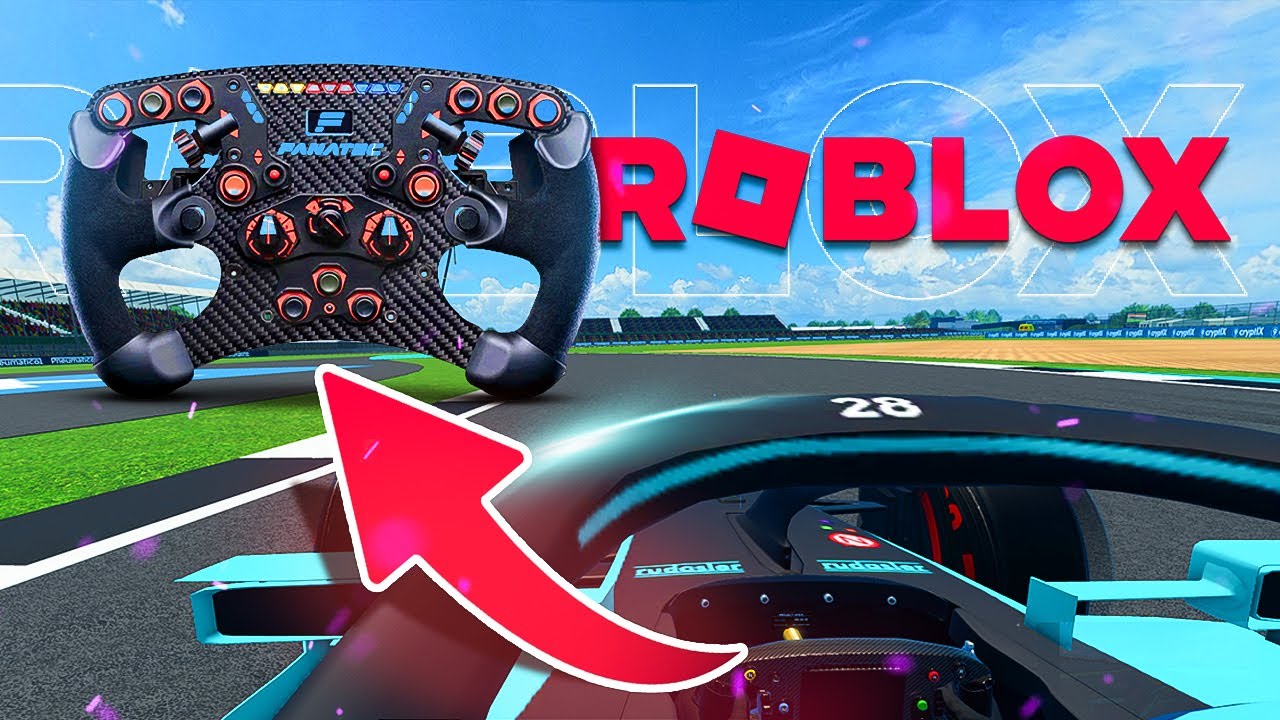 Играю в Roblox, но с рулем Формулы-1