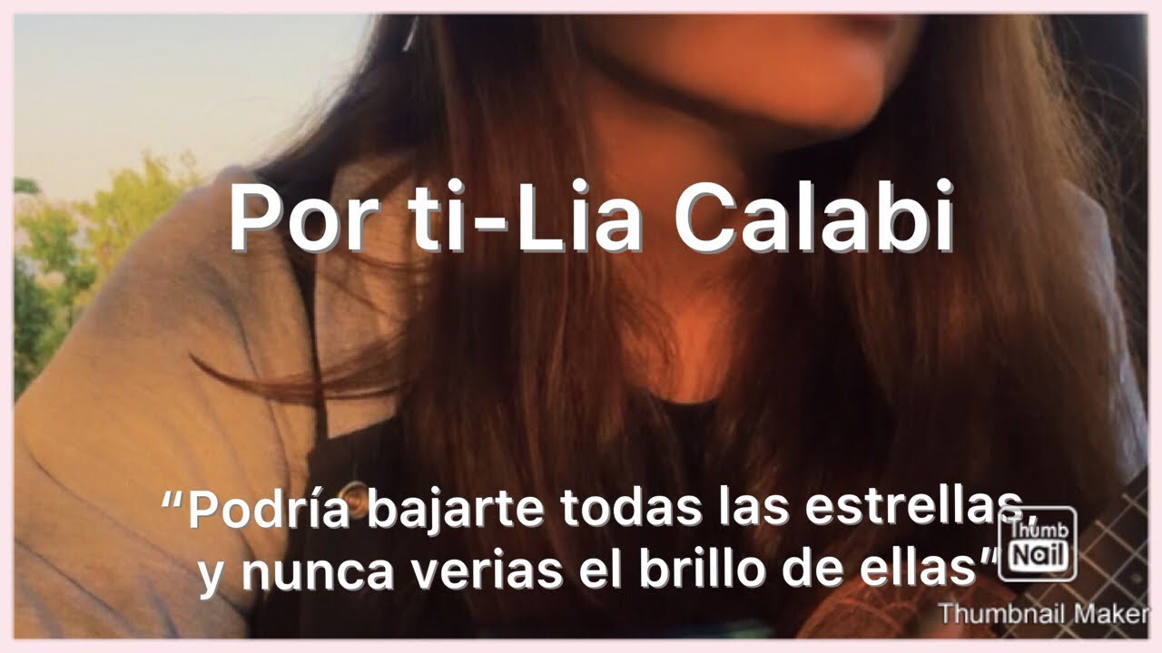 Por ti (podr&iacute;a)- Lia Calabi