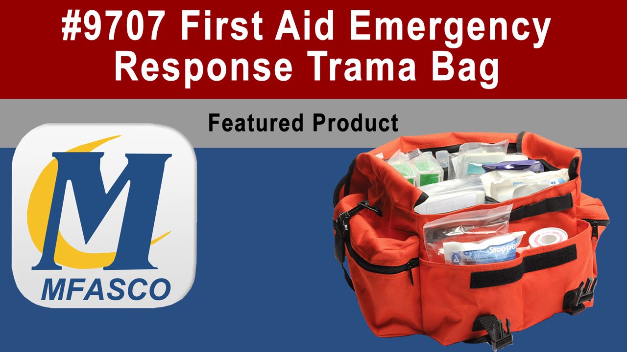 9707 First Aid Kit Emergency Response Trauma Bag Complete