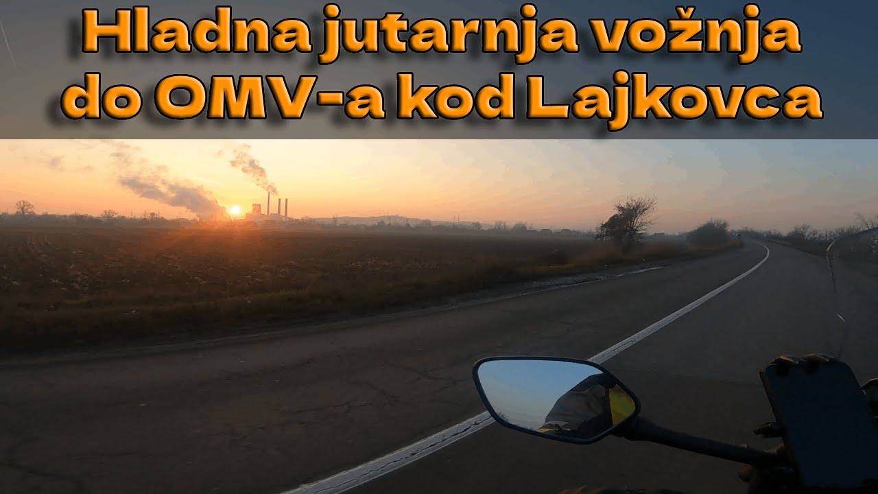 Jutarnja vožnja skuterom do OMV-a kod Lajkovca | Sym Joyride 300