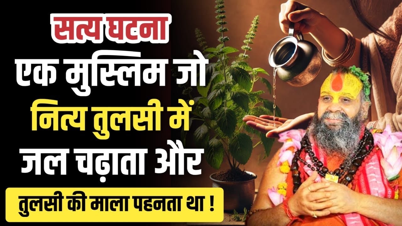 सत्य घटना: एक मुस्लिम व्यक्ति जो नित्य तुलसी में जल चढ़ाता और माला पहनता! | rajendra das ji maharaj