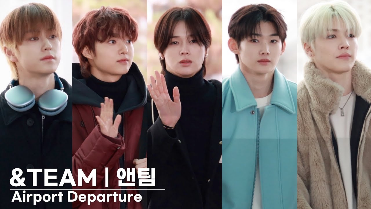 &TEAM (앤팀) MAMA 2023 참석차 출국 | &TEAM Airport Departure [4K]