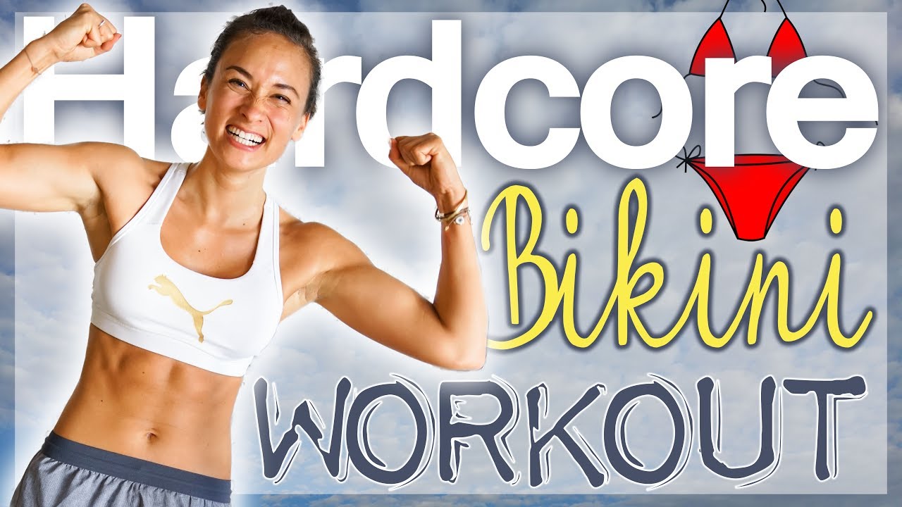 Bikini Workout - Hardcore HIIT - Fatburn Home Training - Einfach abnehmen