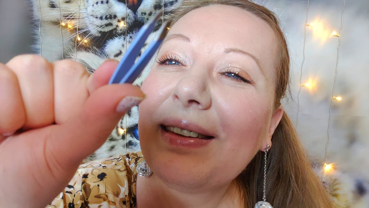 Асмр💙Покопаюсь пинцетом в твоих волосах, расчешу и поухаживаю💙ASMR looking for bugs in your hair