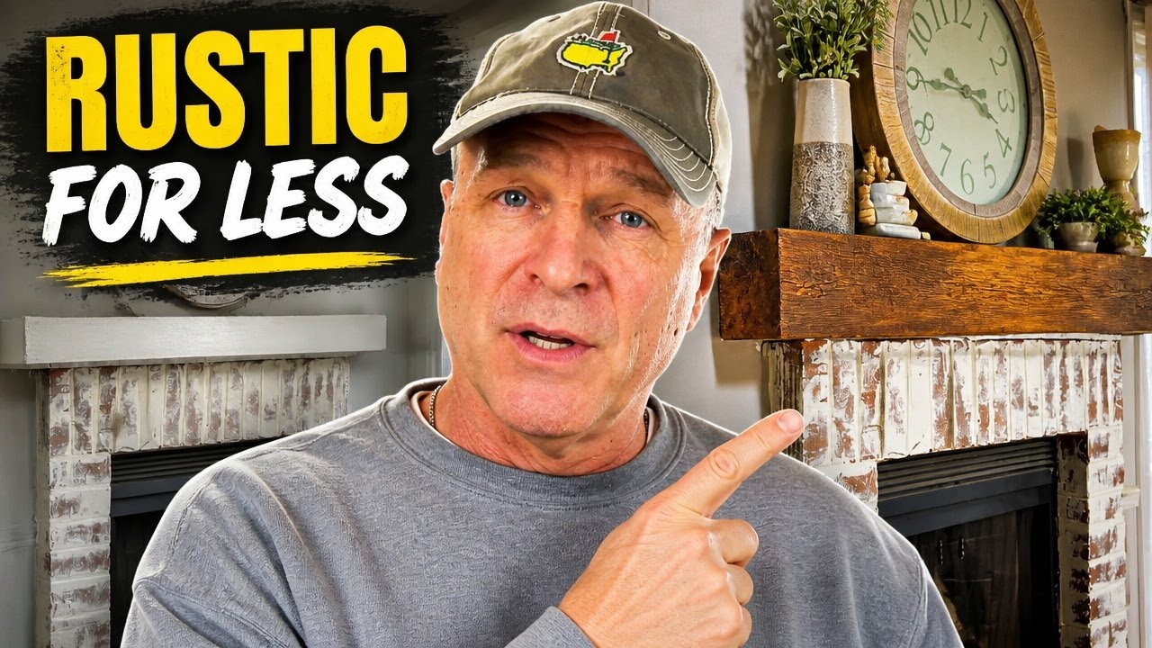 The Secret to Creating a RUSTIC Mantel for Under $100