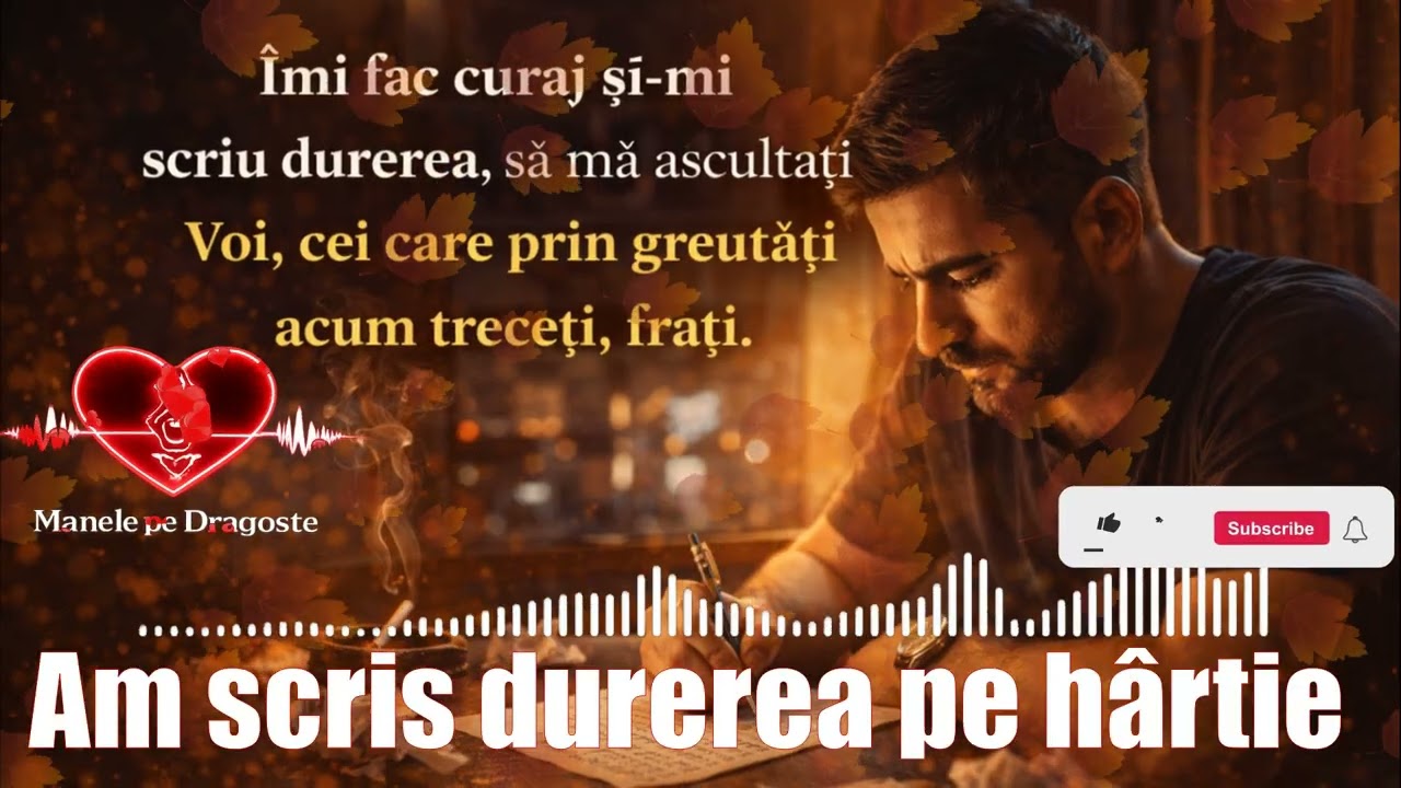 Am scris durerea pe hârtie! Manele pe Dragoste#manelenoi #manele#suno